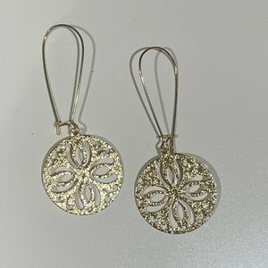 Gold Filigree Dangle Earrings